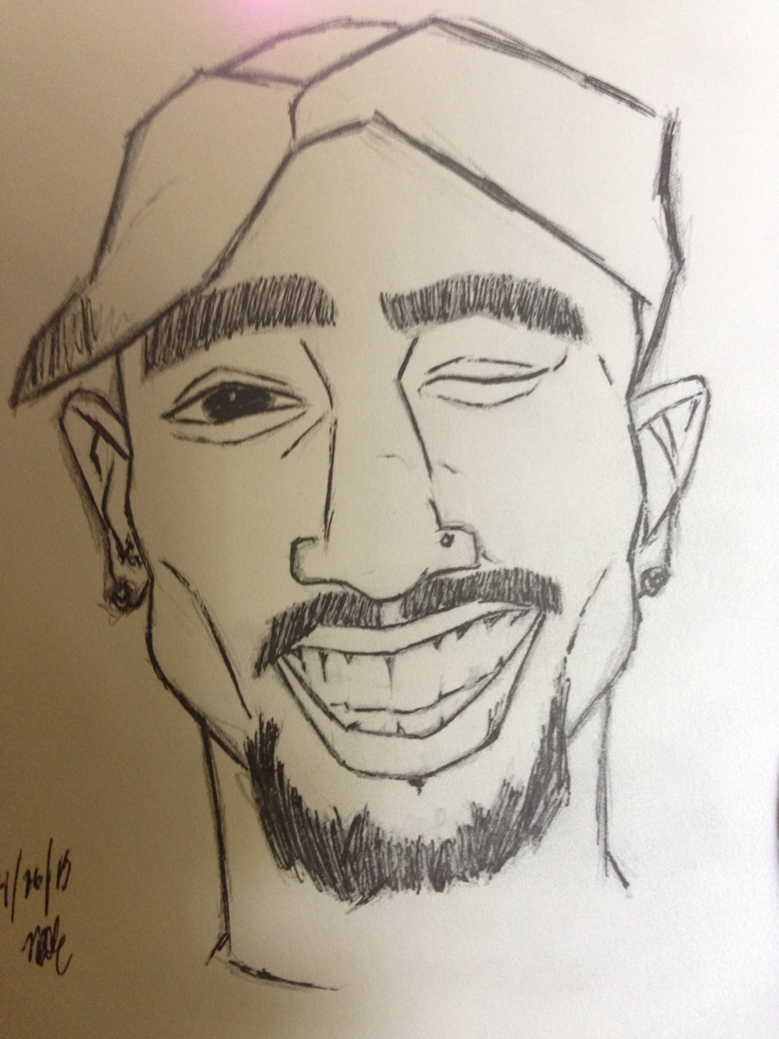 Tupac Drawing at GetDrawings | Free download
