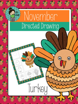262x350 Thanksgiving Turkey Directed Drawing By Misselephant Tpt