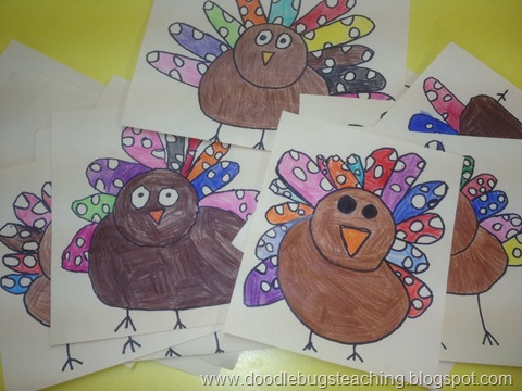 480x360 Turkey Thanksgiving Directed Drawing Craft Activities