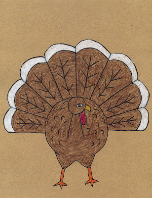 308x400 How To Draw A Turkey Tutorial Art Projects For Kids