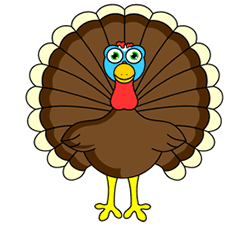 250x226 Cartoon Turkey Step By Step Drawing Lesson