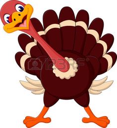 236x257 Turkey Scared Cartoon Turkey. Vector Clip Art Illustration