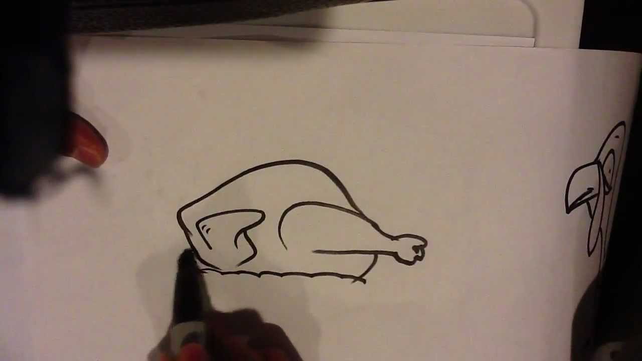 1280x720 How To Draw Roast Turkey