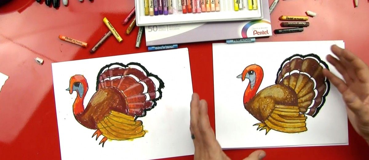 1200x520 How To Draw A Realistic Turkey