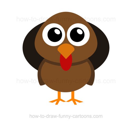 500x469 To Draw A Turkey