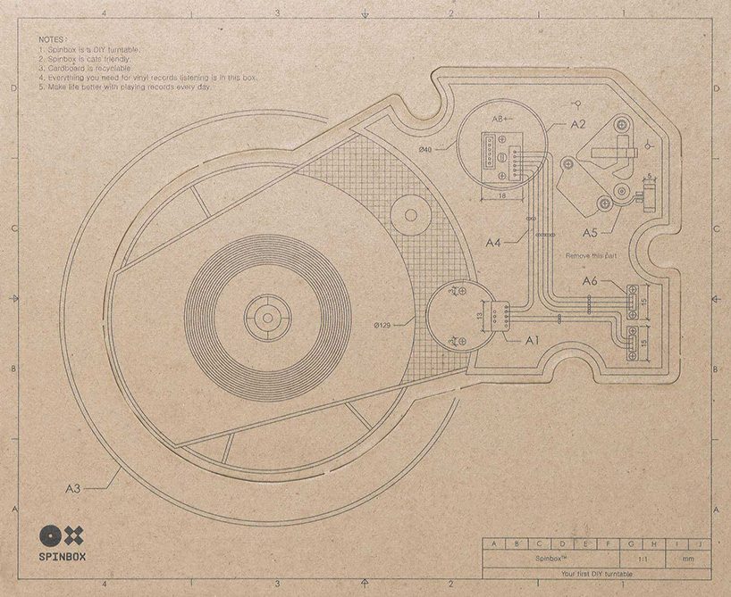 818x669 Spinbox Is The Cardboard Box Turntable That You Can Build Yourself