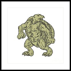 250x250 Turtle Drawing Art