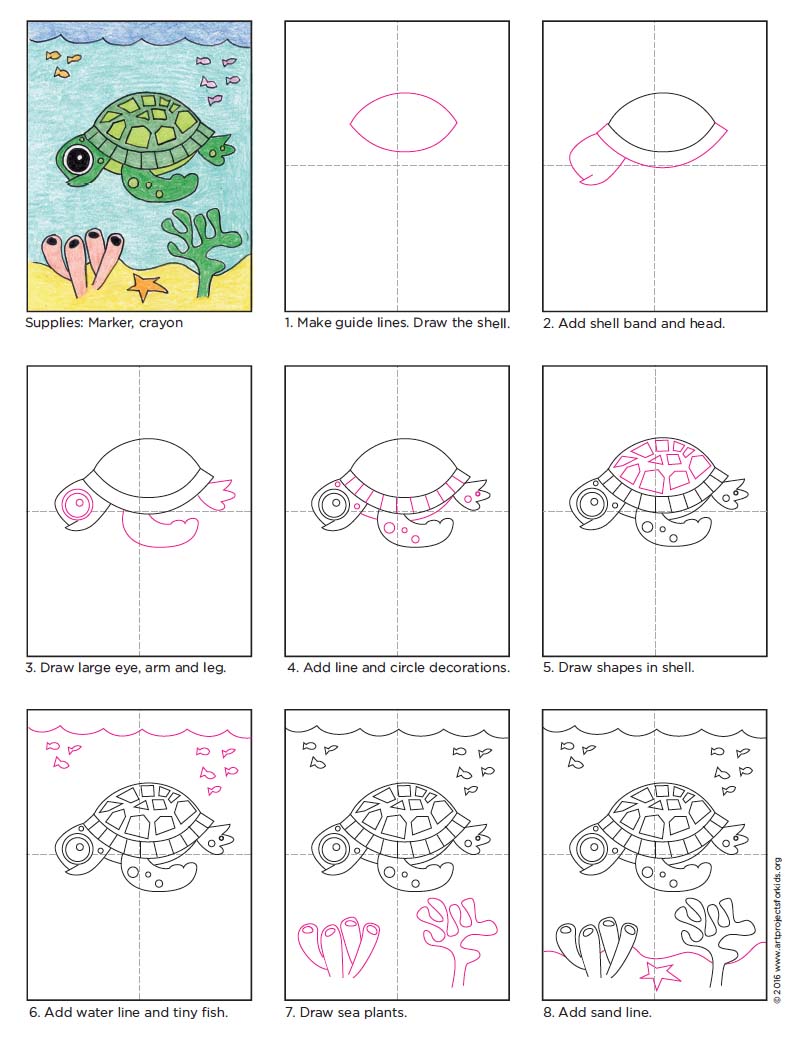 797x1042 How To Draw A Sea Turtle
