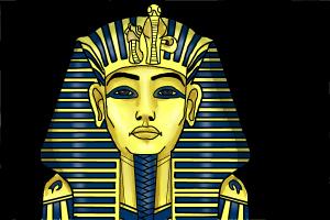 300x200 How To Draw Tutankhamun's Mask