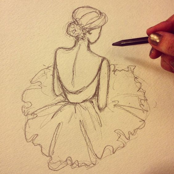 564x564 Doch Was Als Applikation Drawing Ballerina