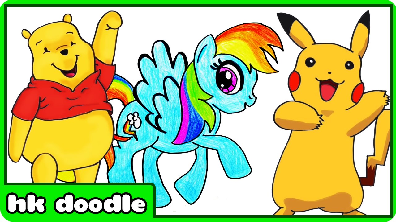 1280x720 How To Draw Popular Tv Cartoons Drawing Tutorial Compilation By