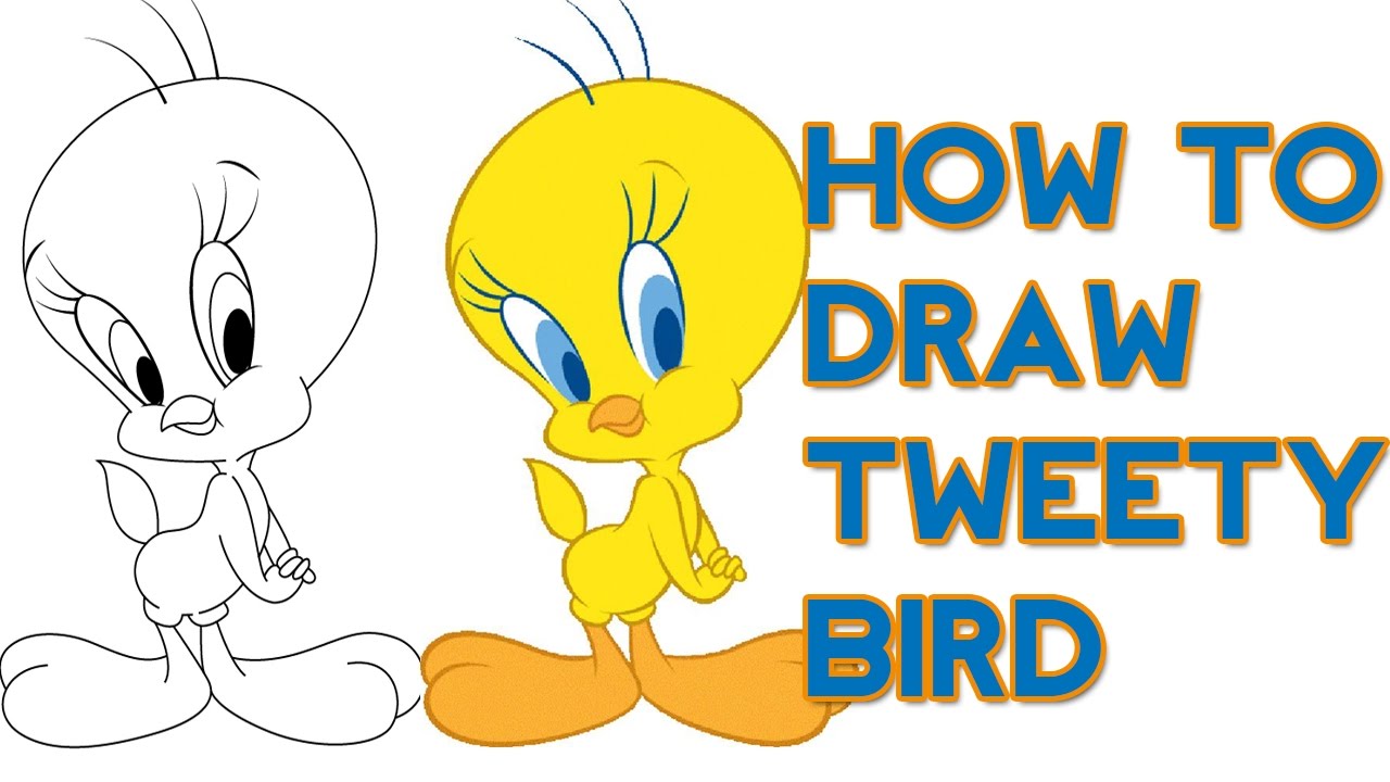1280x720 How To Draw Tweety Bird For Kids Art For Kids Step By Step
