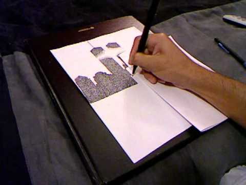 480x360 Twin Towers Drawing