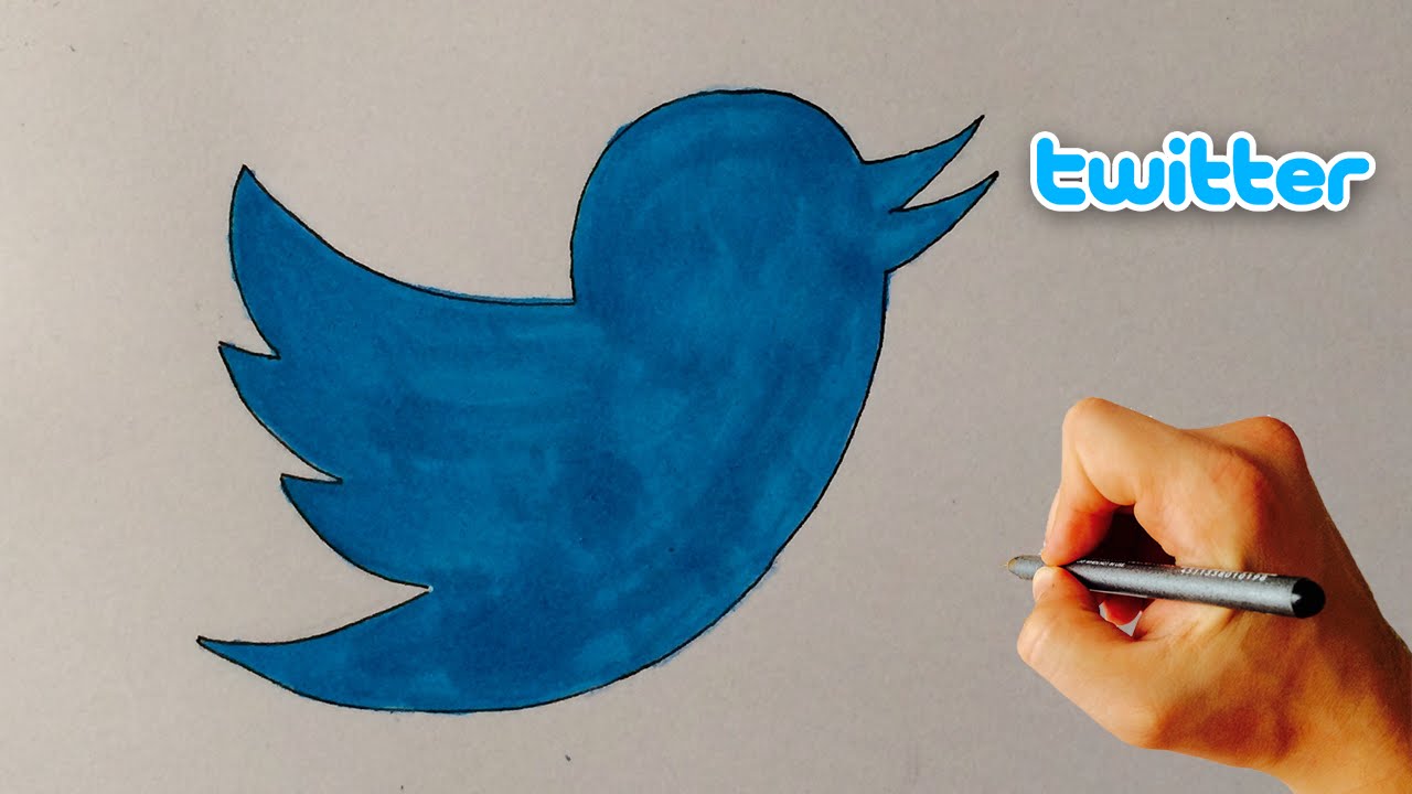 1280x720 Twitter Bird Logo How To Draw