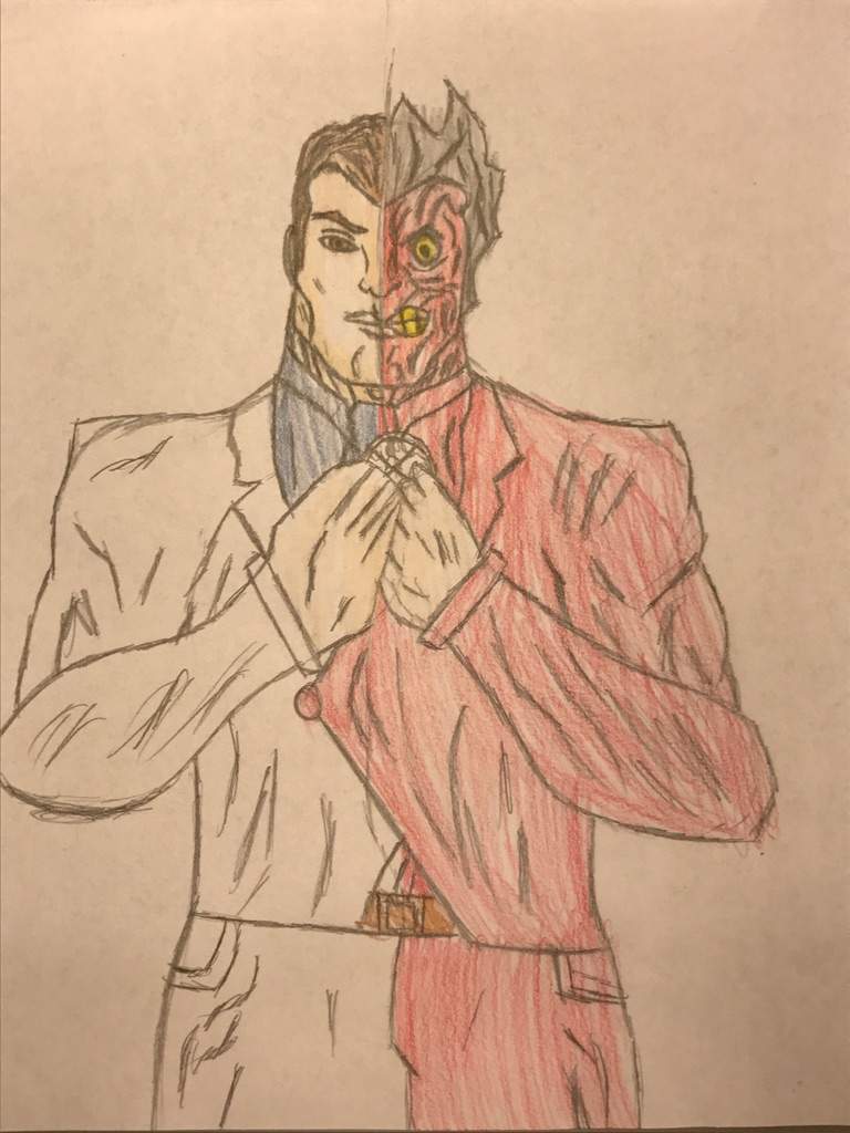 768x1024 Two Face Drawing Comics Amino