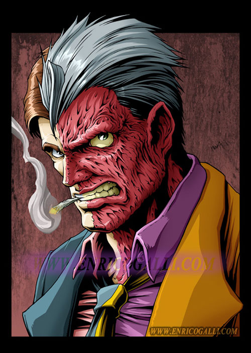 500x704 Two Face Batman Drawing Illustration Comix!