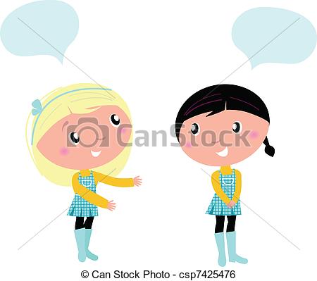 450x399 Two Cute School Girls Talking About Something Little Girls