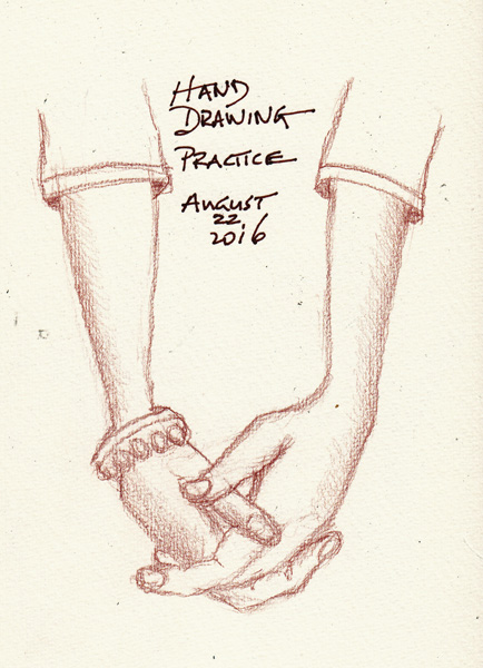 434x600 Paper And Threads Hand Drawing Practice