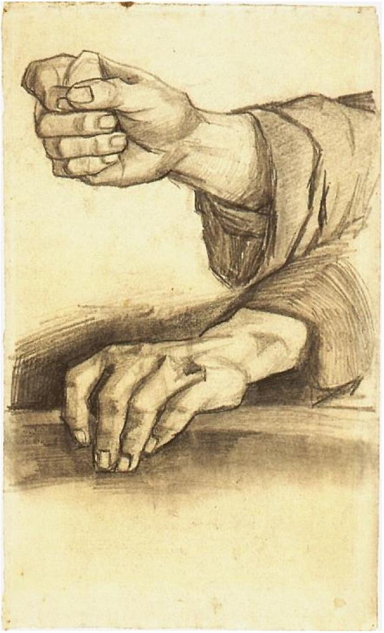 750x1236 Two Hands By Vincent Van Gogh