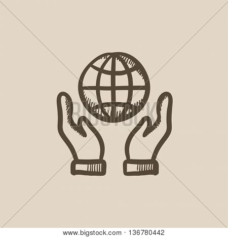 450x470 Two Hands Holding Globe Vector Vector Amp Photo Bigstock