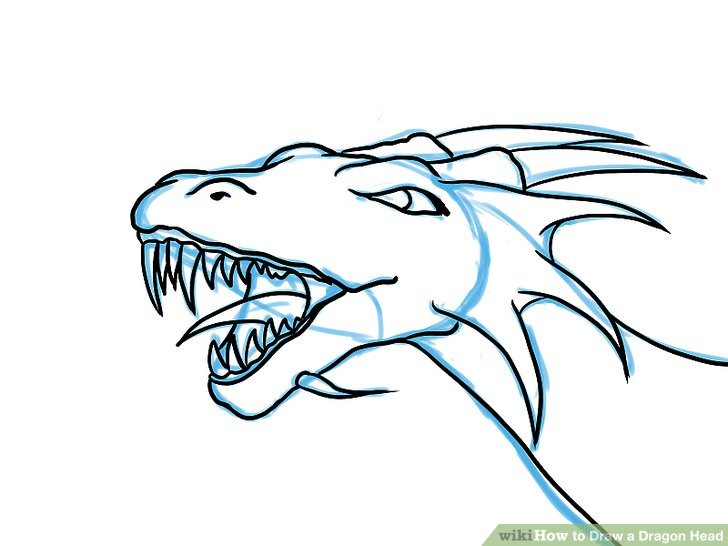 728x546 How To Draw A Dragon Head (With Pictures)