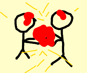 300x250 A Drawing Of Two People Fighting (Drawing By Megan Korwek)