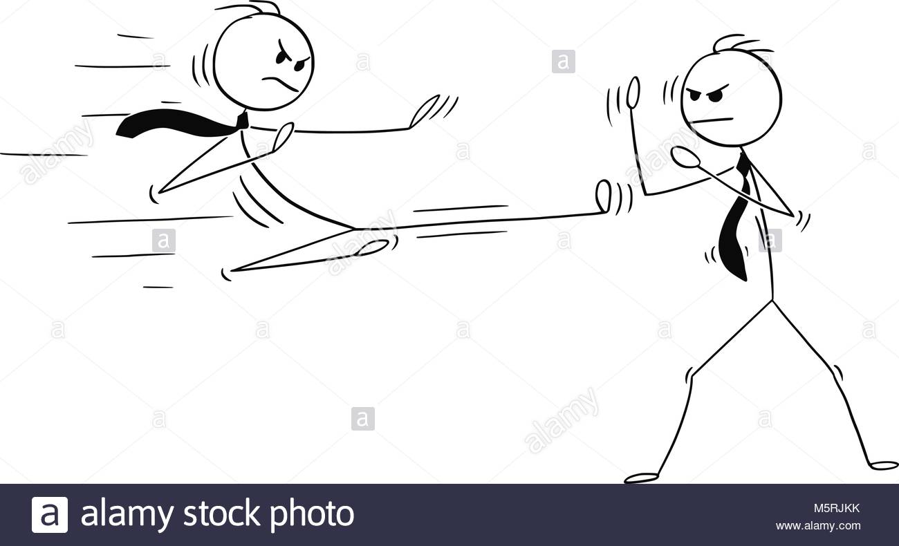 Two People Fighting Drawing at GetDrawings | Free download