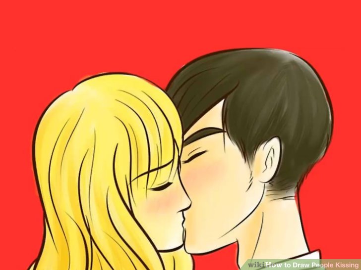 728x546 How To Draw People Kissing (With Pictures)