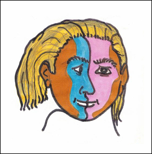 495x500 Two Become One A Small 3x4 Felt Tip Ink Drawing Which Is