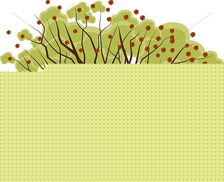 450x366 Two Trees Growing Together Isolated On A White Background. Eps