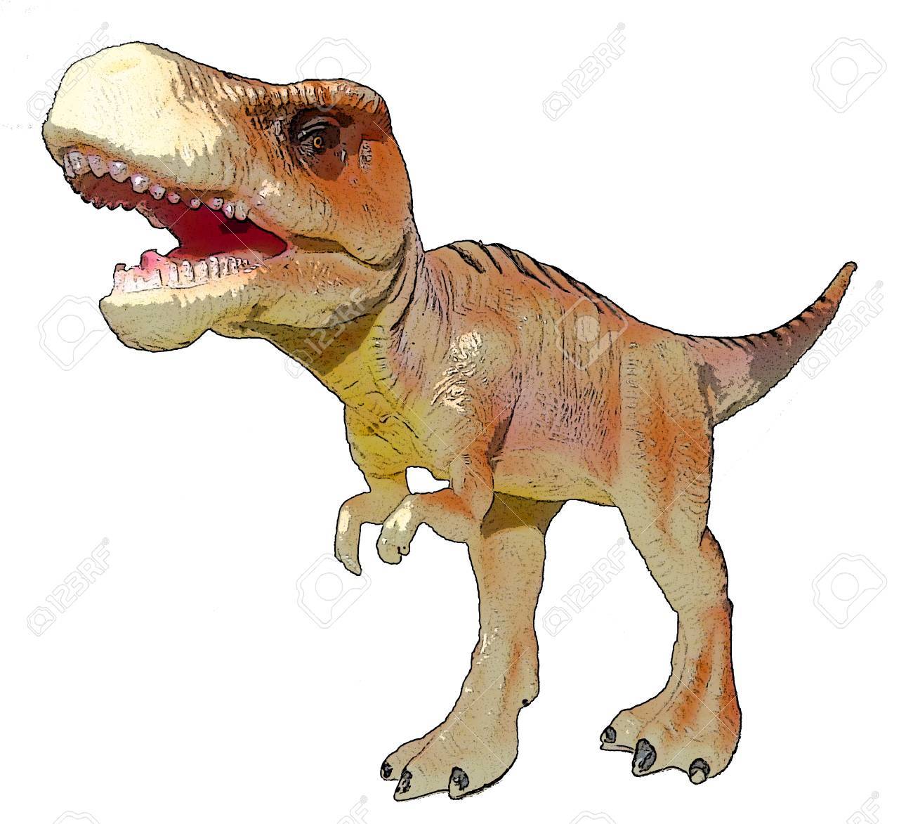 1300x1173 Dino Tyrannosaurus Drawing Stock Photo, Picture And Royalty Free