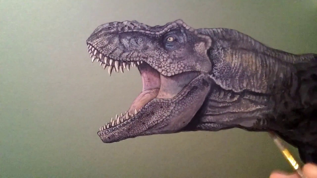 1280x720 How To Draw Tyrannosaurus Rex From Jurassic Park