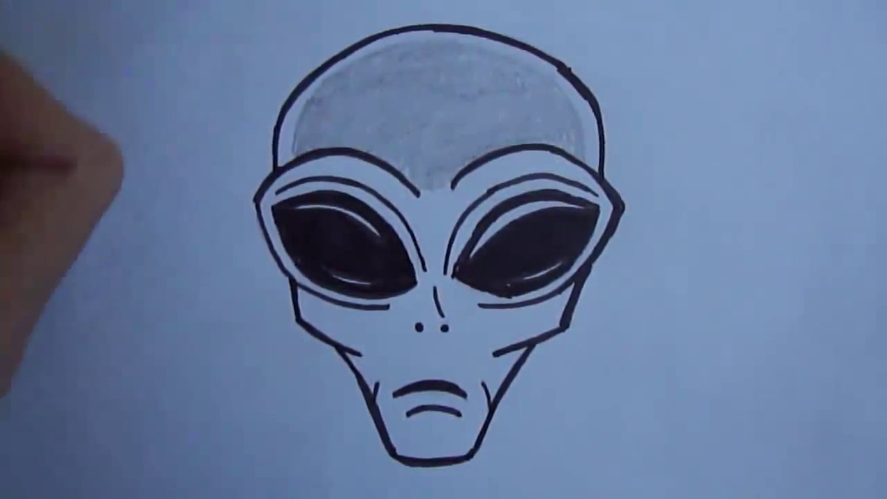 1280x720 Drawing Of An Alien How To Draw Ufo Alien(Ehedov