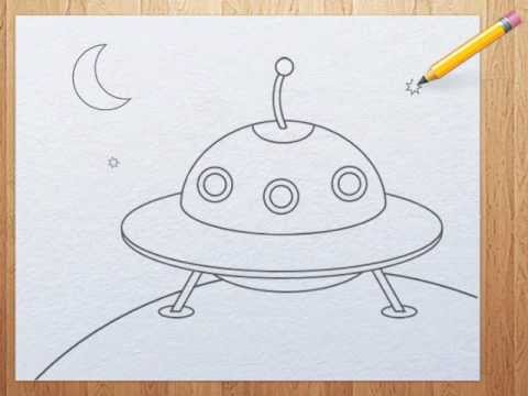 480x360 How To Draw A Ufo For Kids