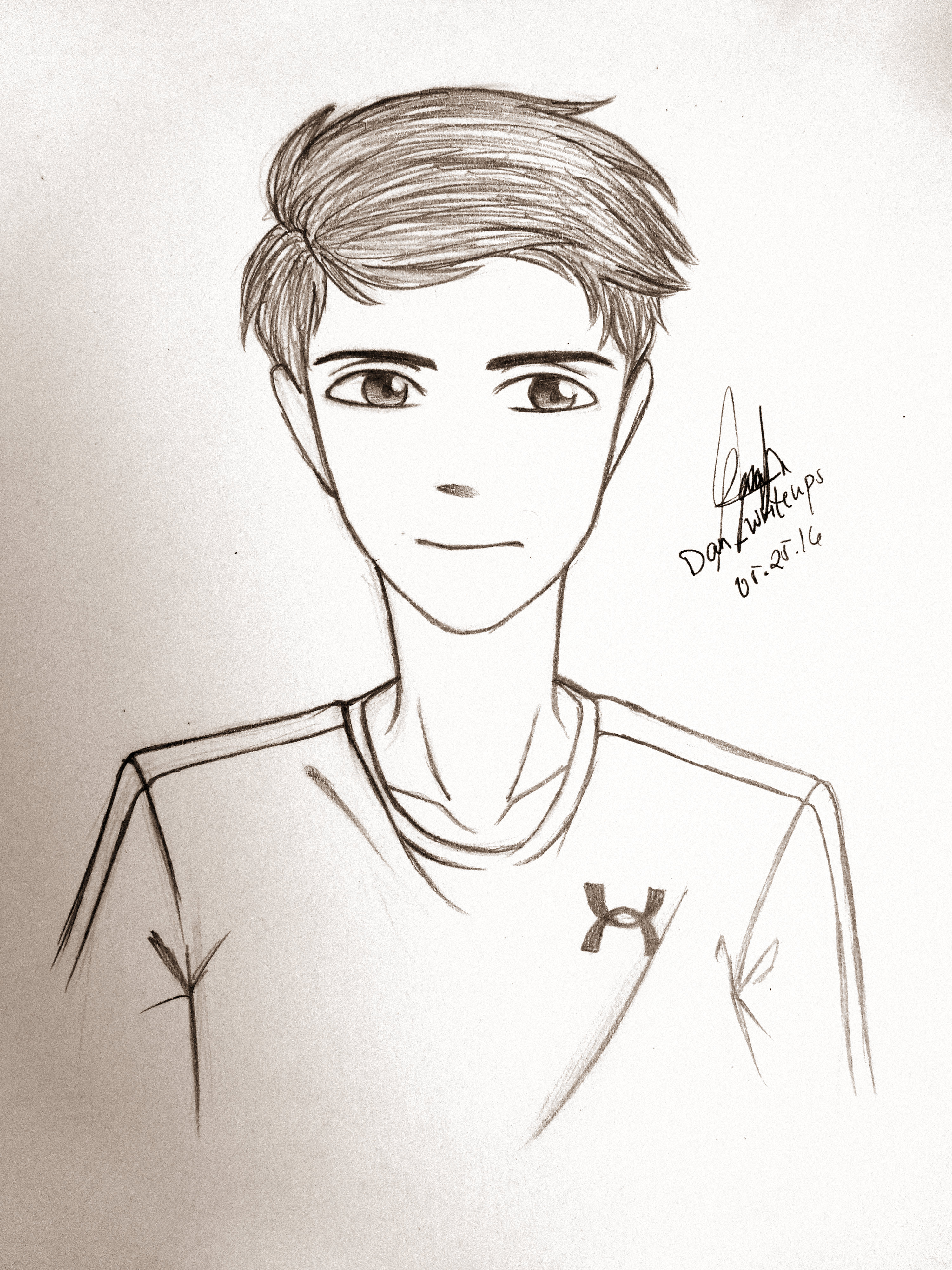 3000x4000 Anime Drawing Boy Guy Under Armour