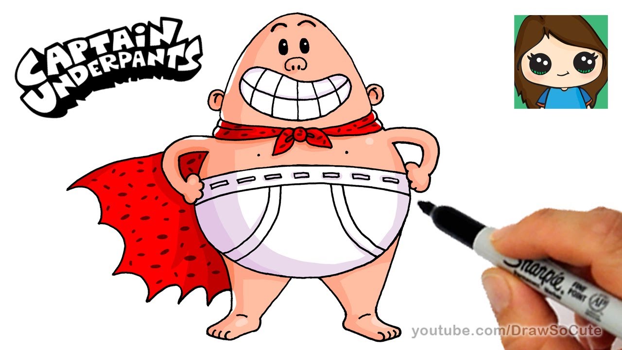 1280x720 How To Draw Captain Underpants Easy