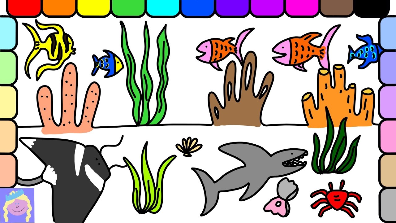 1280x720 Learn How To Draw An Underwater Scene With This Easy Drawing