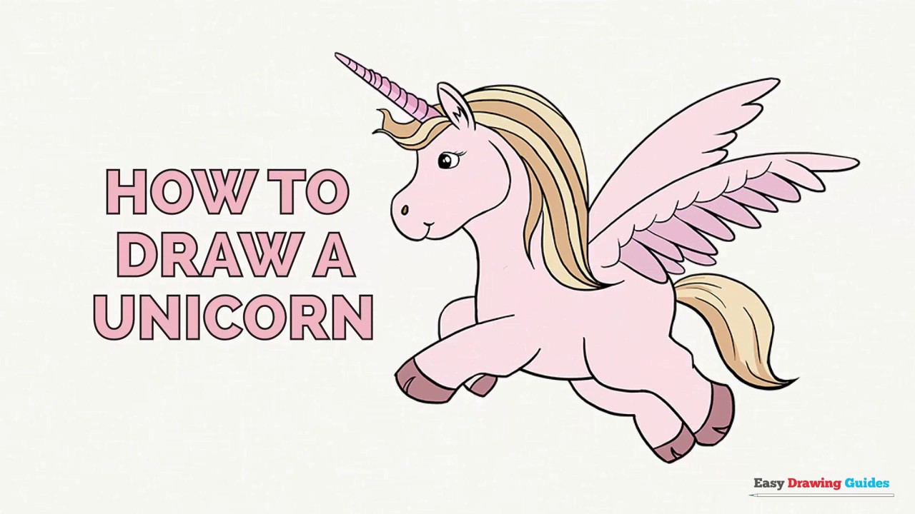 1280x720 How To Draw A Unicorn In A Few Easy Steps Drawing Tutorial
