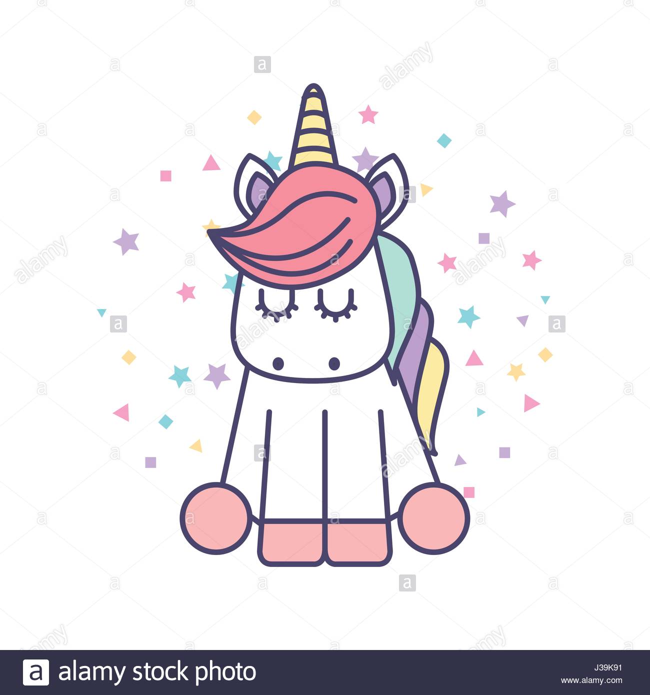1300x1390 Drawing Cute Unicorn Icon Stock Vector Art Amp Illustration, Vector
