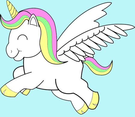 450x392 How To Draw Cute Chibi Cartoon Unicorns With Easy Step By Step