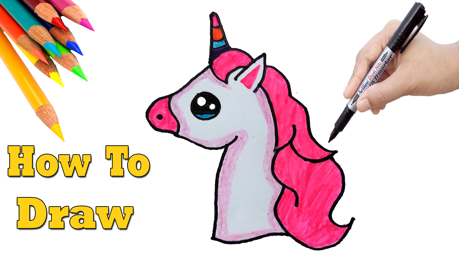 Unicorn Easy Drawing at GetDrawings | Free download