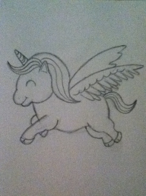 478x640 How To Draw A Cartoon Unicorn