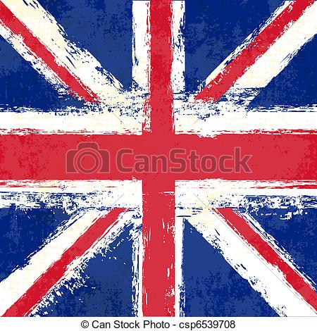 450x470 Union Jack. Grunge Flag Of The United Kingdom Vector