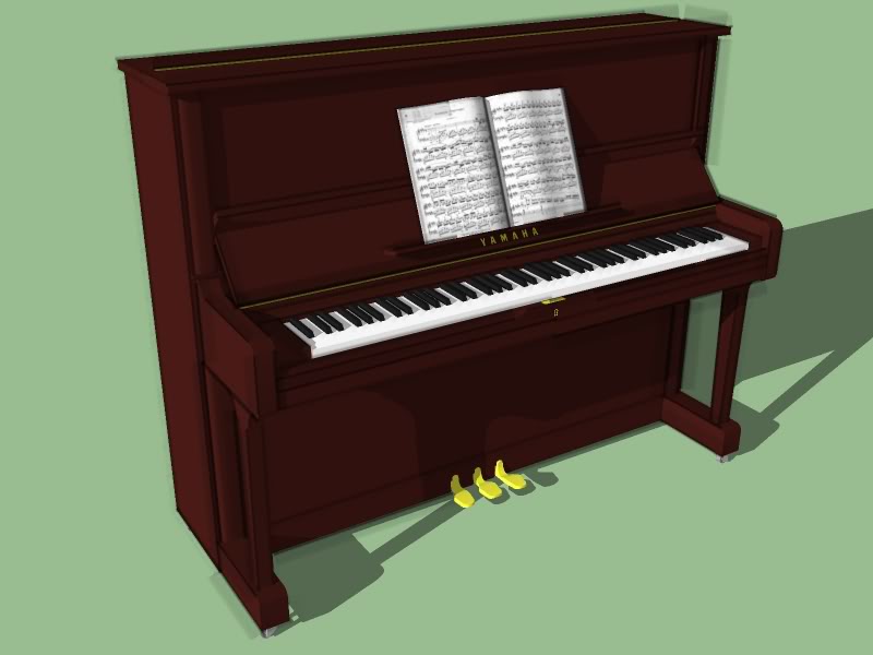 800x600 Piano 3d Drawing