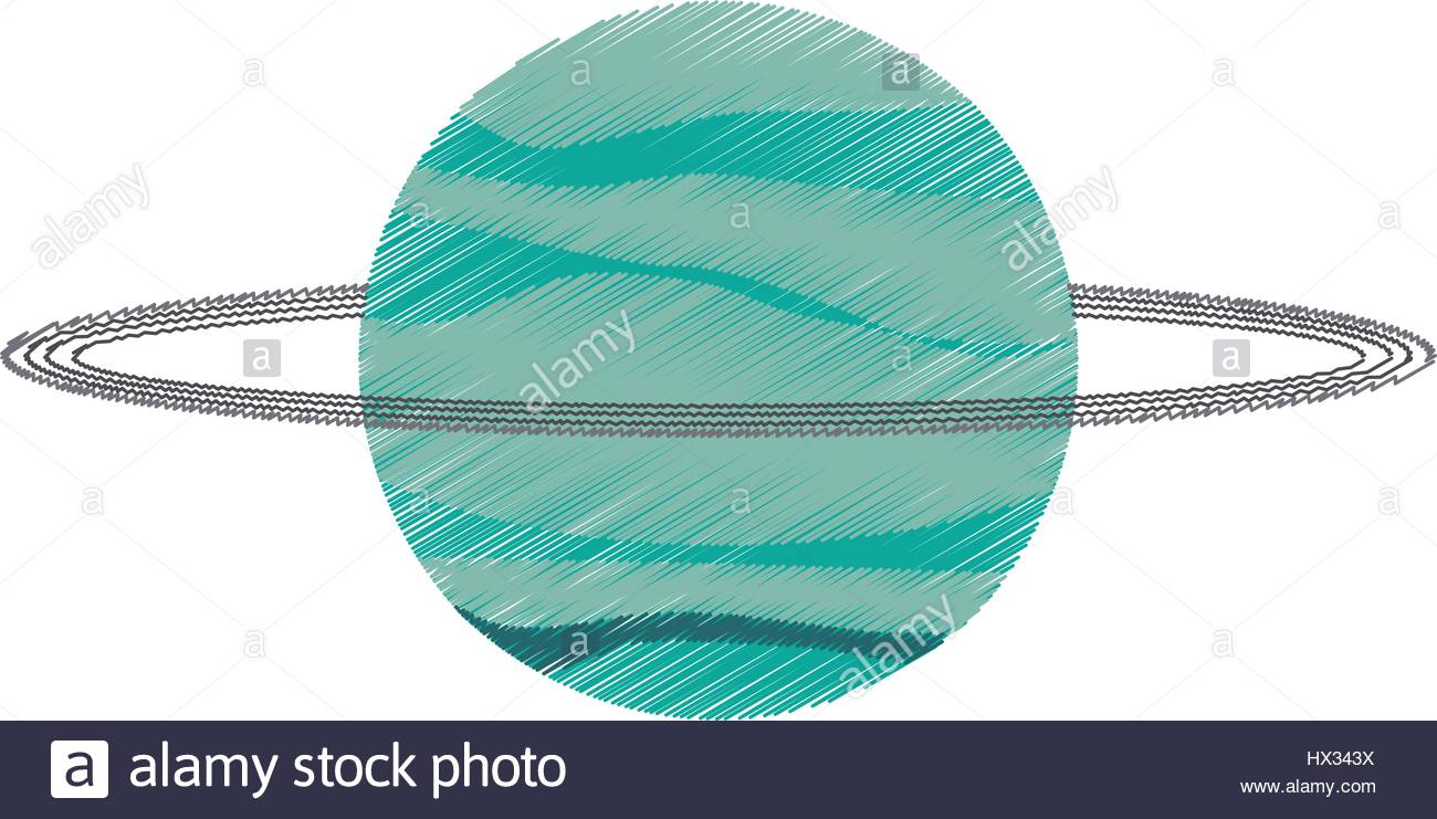 1300x741 Drawing Uranus Planet Solar System Stock Vector Art Amp Illustration