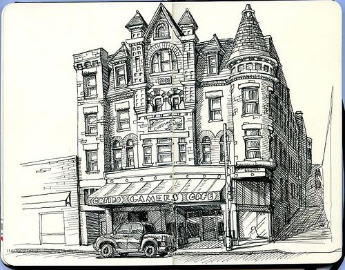 500x391 Curtis Music Hall By Paul Heaston Nb.jn. Sketches