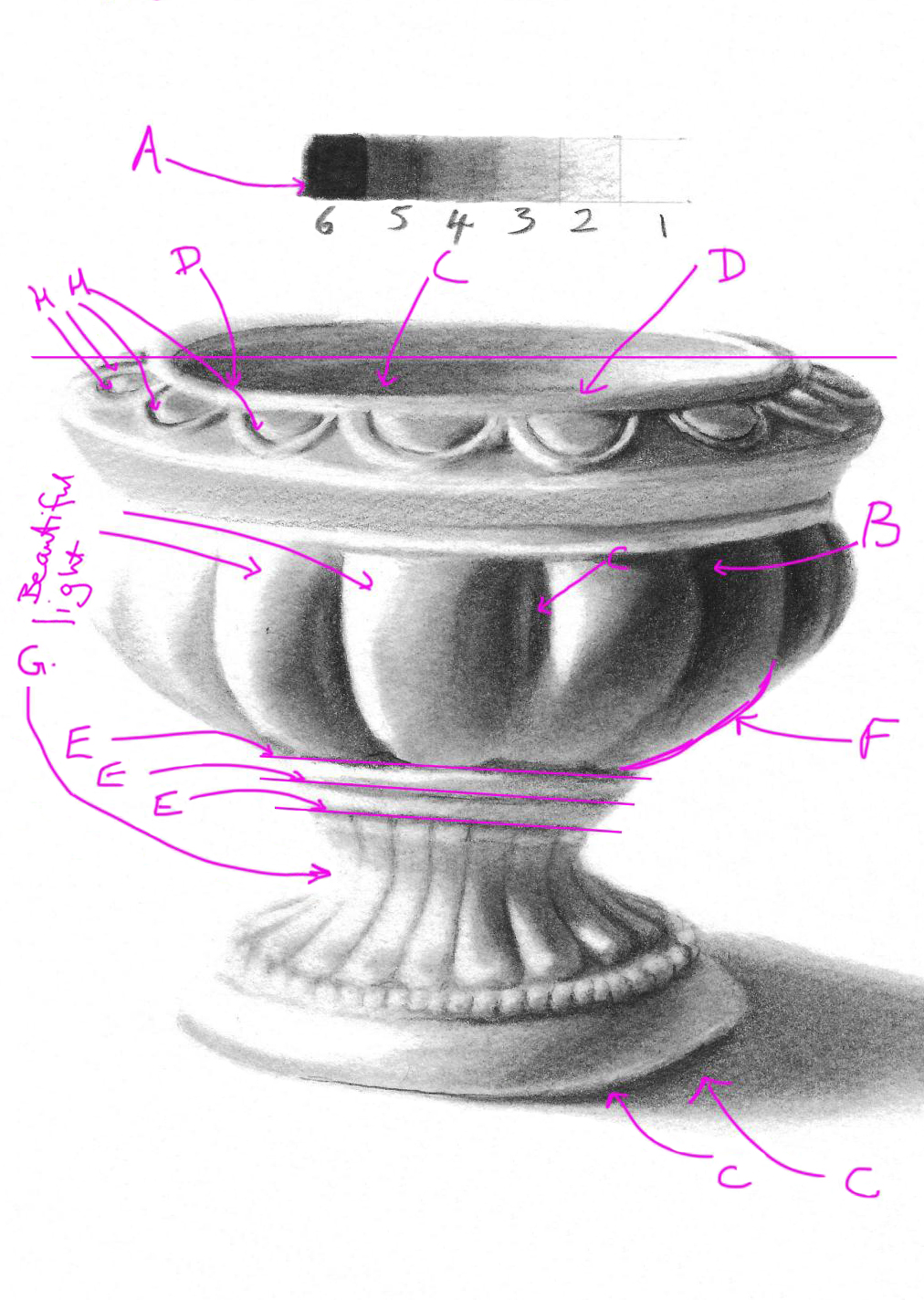 1012x1424 My Hyper Realistic Pencil Drawing Of A Stone Urn Watercolour