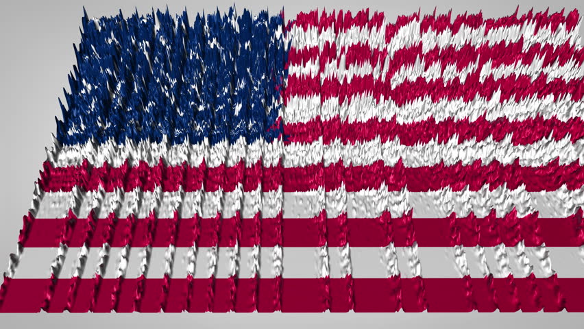 852x480 Stop Motion Of Marker Drawn Usa Flag Waving Cartoon Animation