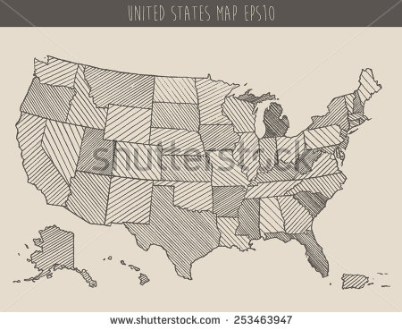 450x369 Sketch Drawing Us Map Online 9 Photos Of Outline Drawing Of United