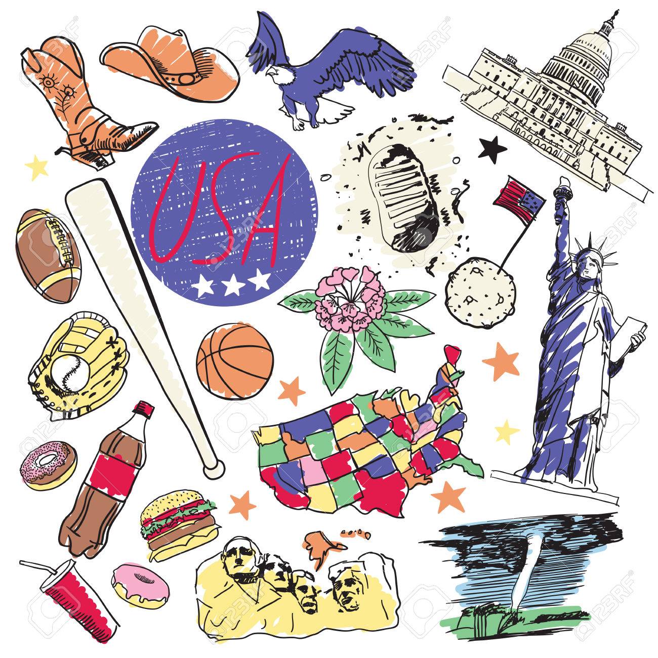 1300x1300 Freedom, Burger, Baseball And Other. Usa Tourist Attractions